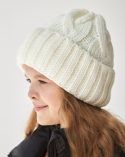 Зимова шапка для дівчинки. арт. 3331-1