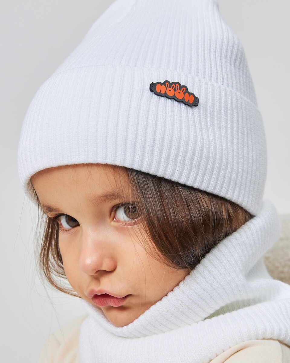 Комплект зимній шапка та хомут для дівчат