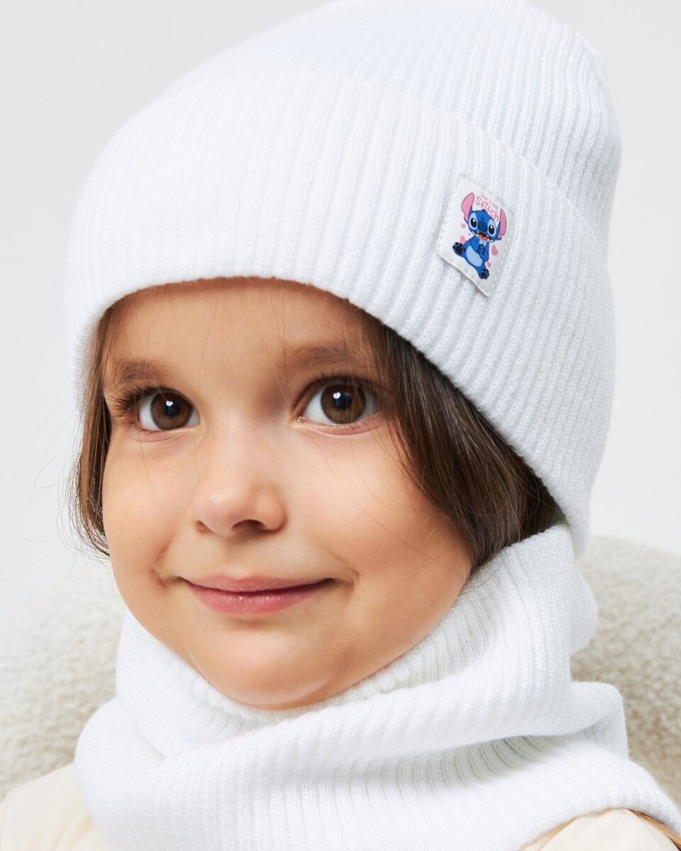 Комплект зимній шапка та хомут для дівчат