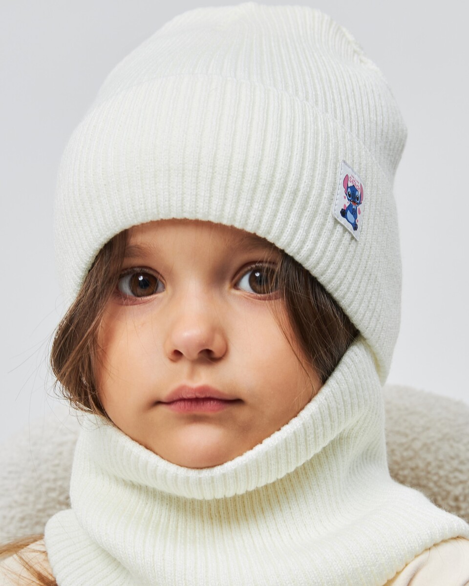 Комплект зимній шапка та хомут для дівчат