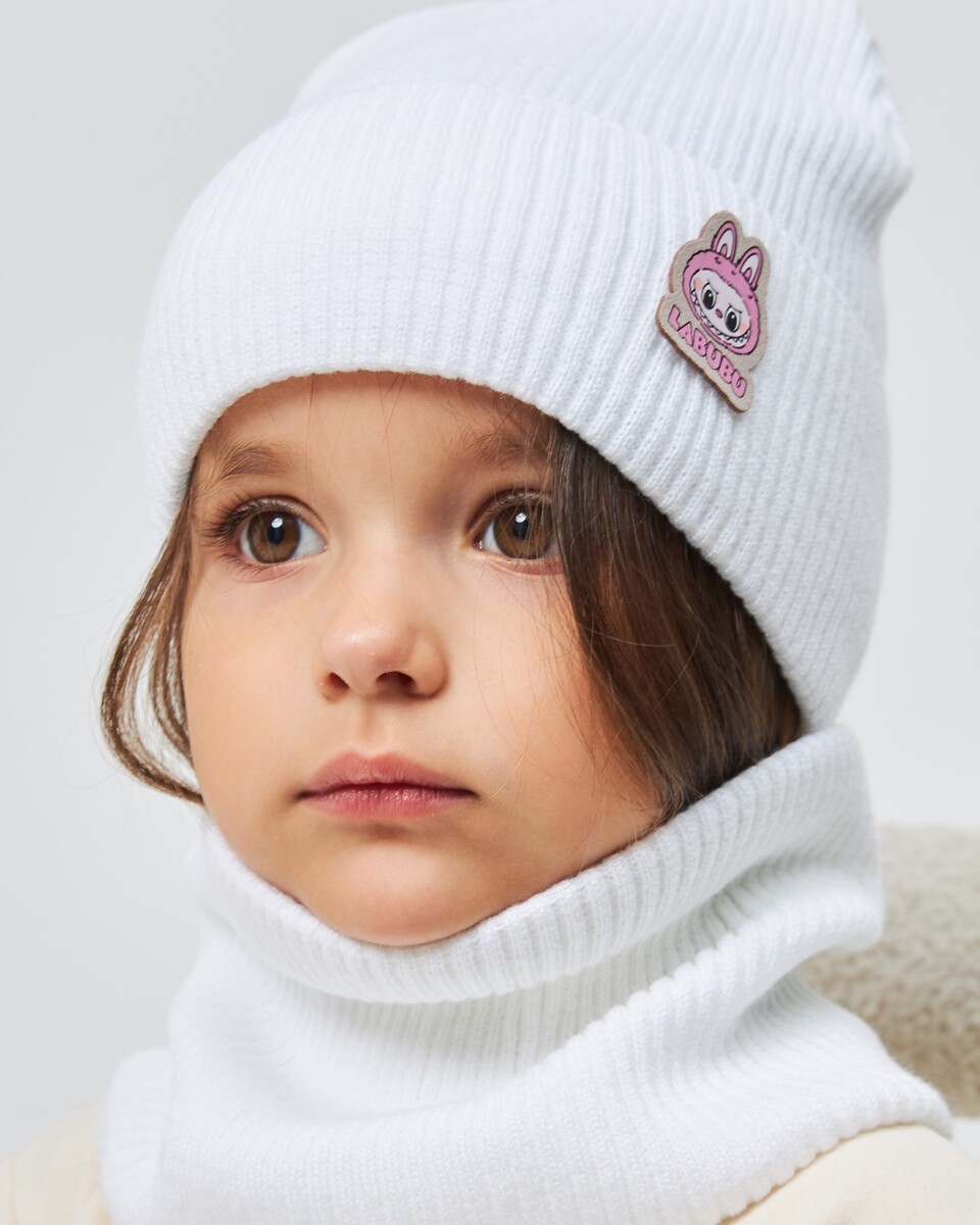 Комплект зимній шапка та хомут для дівчат