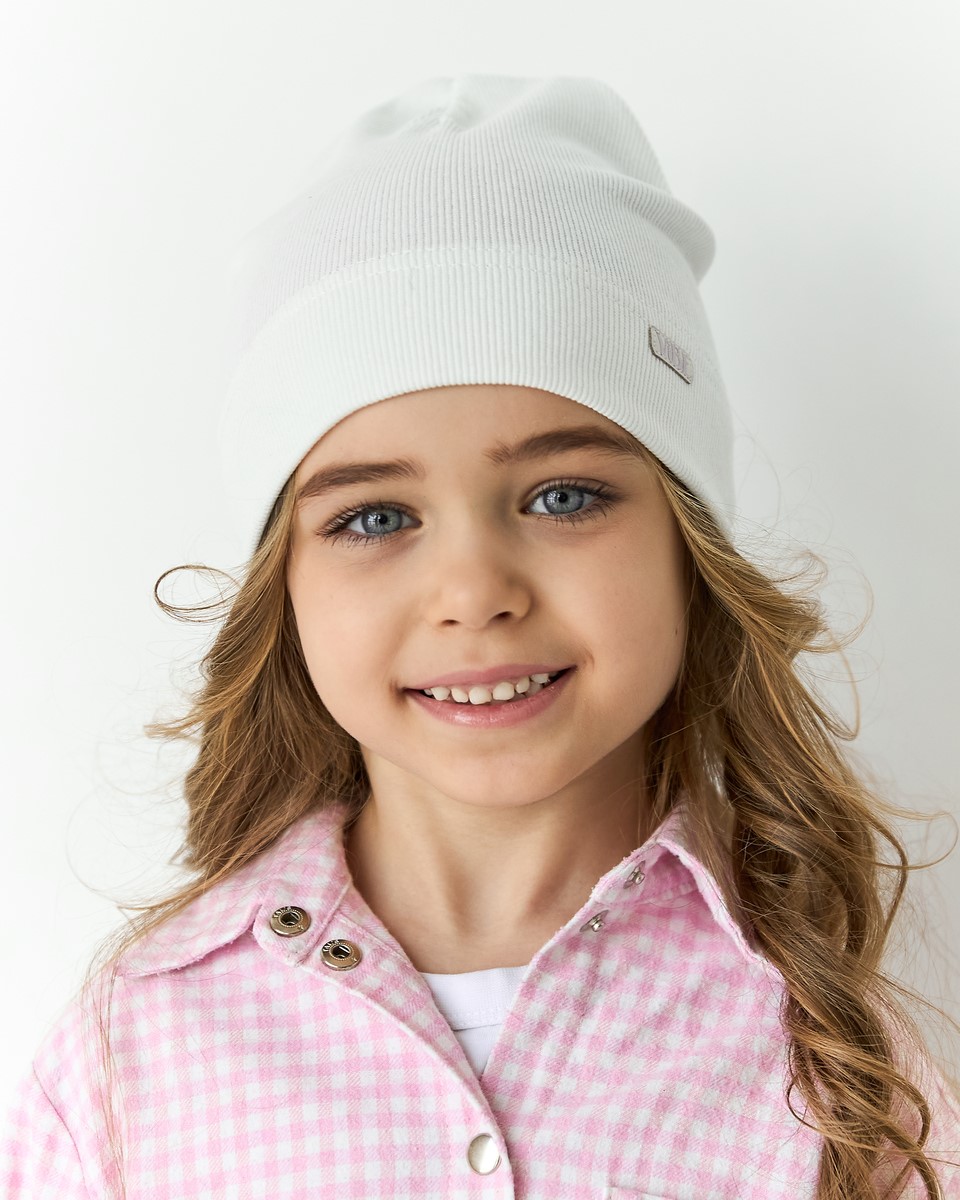 Шапка для дівчинки на весну-осінь оптом - Артикул 3700-2