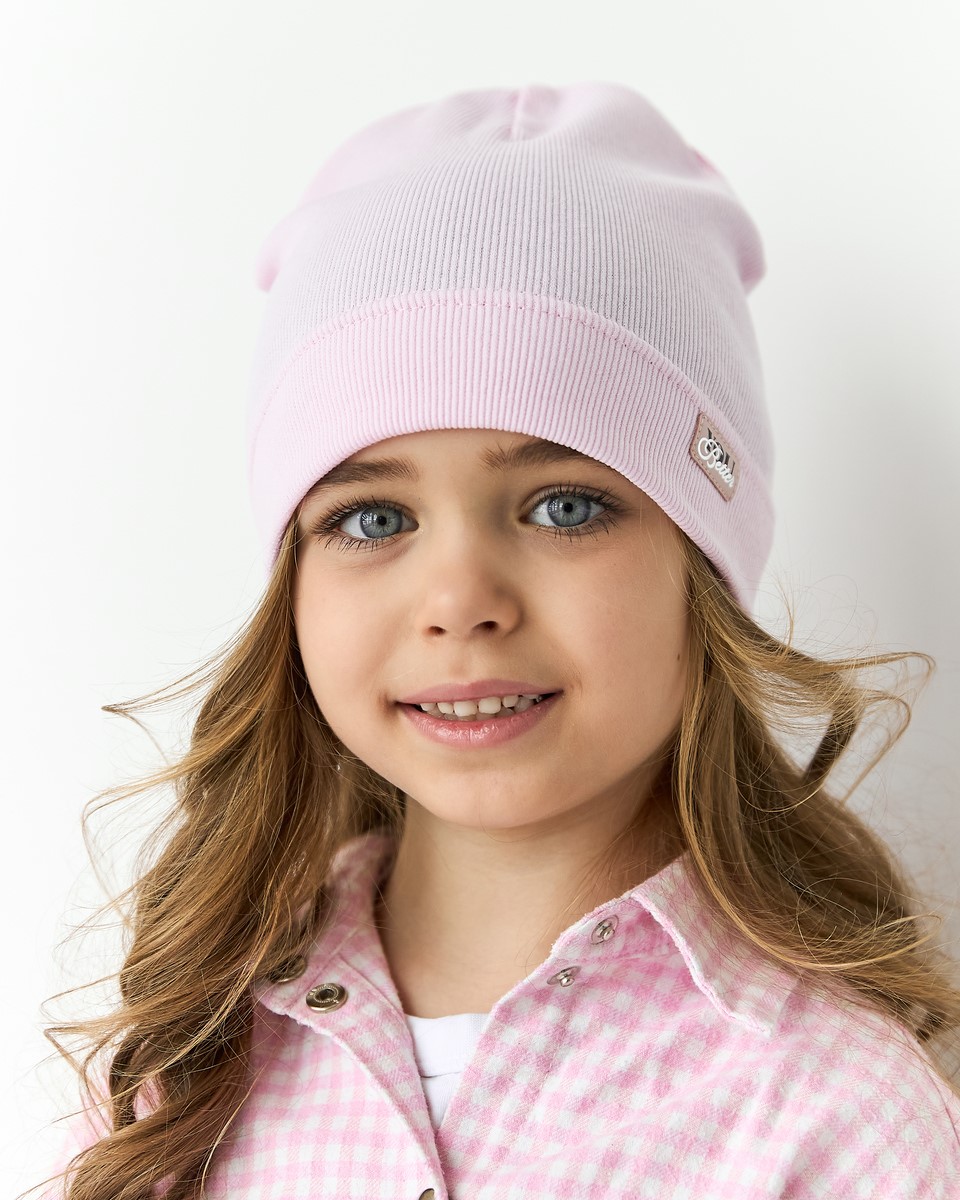 Шапка для дівчинки на весну-осінь оптом - Артикул 3701-3