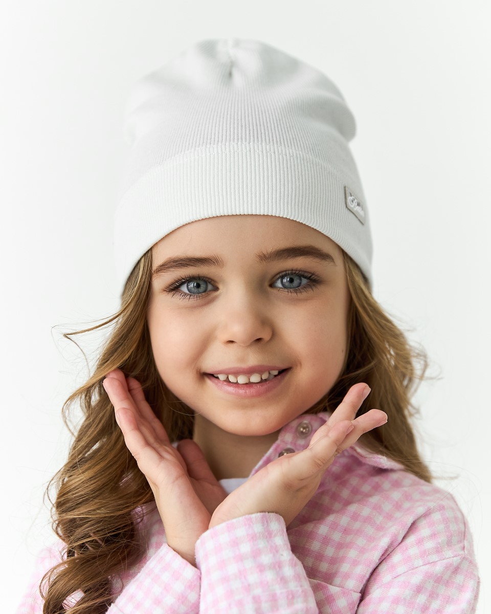 Шапка для дівчинки на весну-осінь оптом - Артикул 3701-4