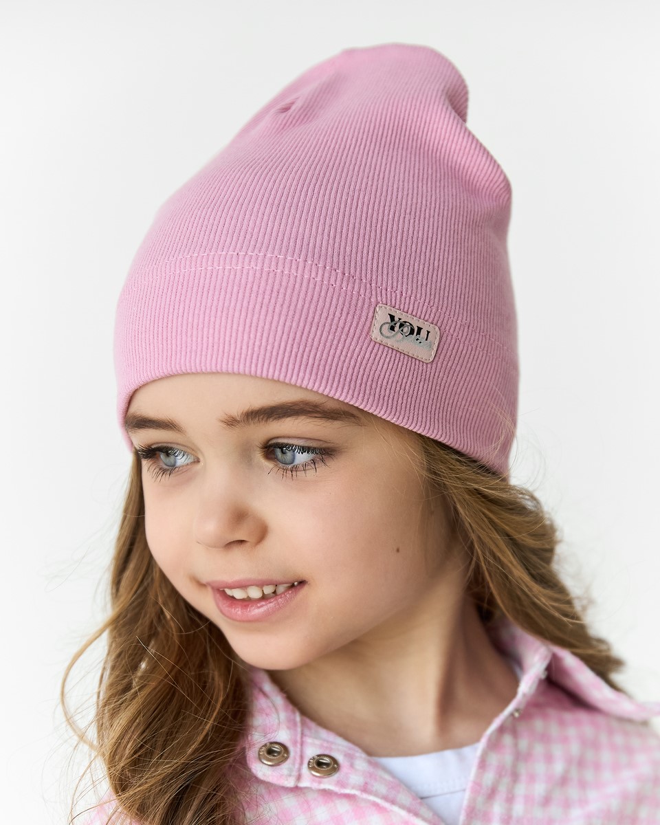 Шапка для дівчинки на весну-осінь оптом - Артикул 3701-5