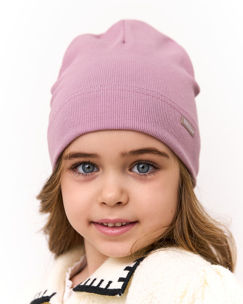 Шапка для дівчинки на весну-осінь оптом - Артикул 3702-2