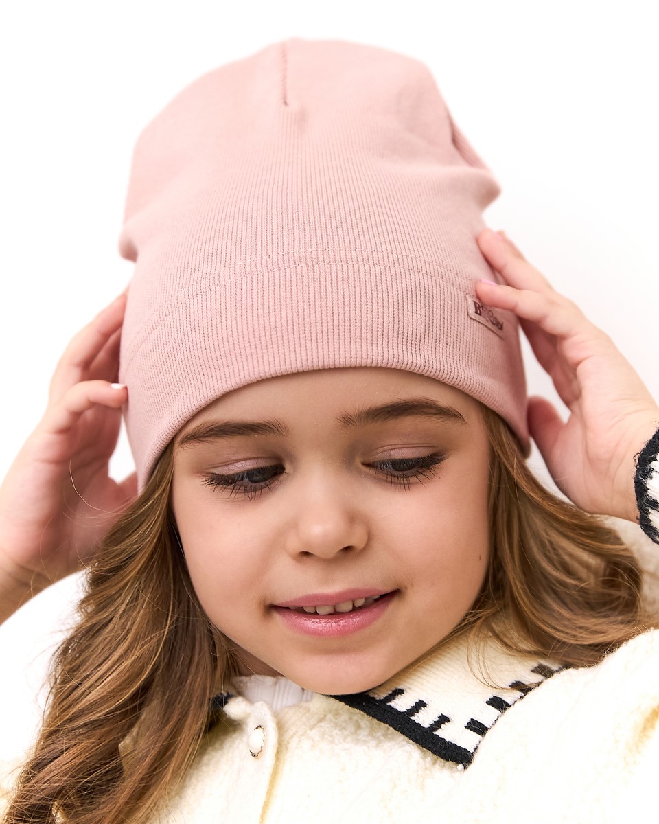 Шапка для дівчинки на весну-осінь оптом - Артикул 3702-3