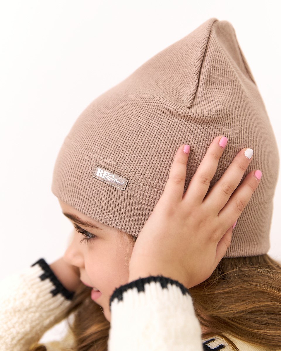 Шапка для дівчинки на весну-осінь оптом - Артикул 3702-5