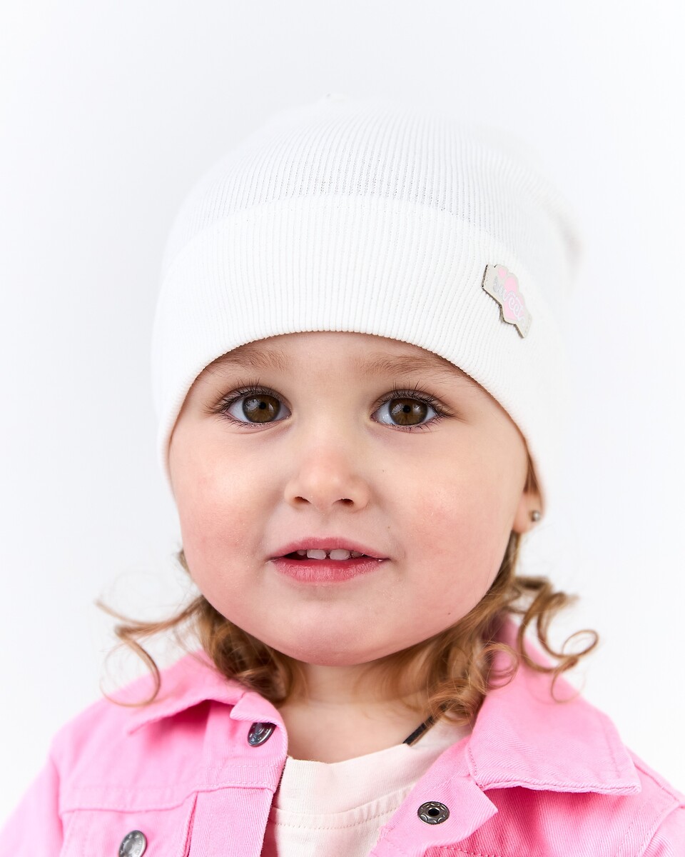 Шапка для дівчинки на весну-осінь оптом - Артикул 3704-3