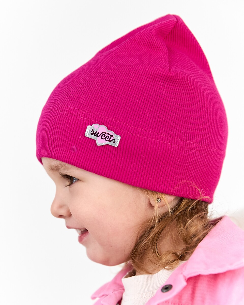 Шапка для дівчинки на весну-осінь оптом - Артикул 3704-4