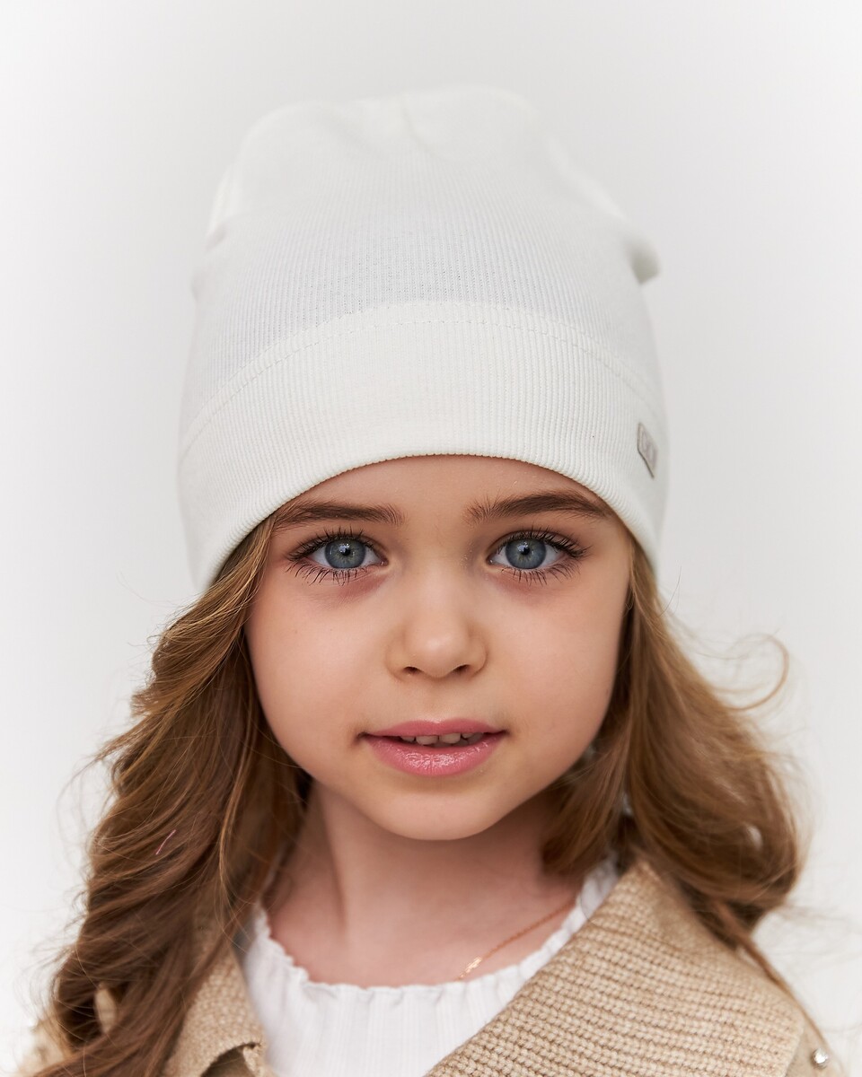 Шапка для дівчинки на весну-осінь оптом - Артикул 3706-2