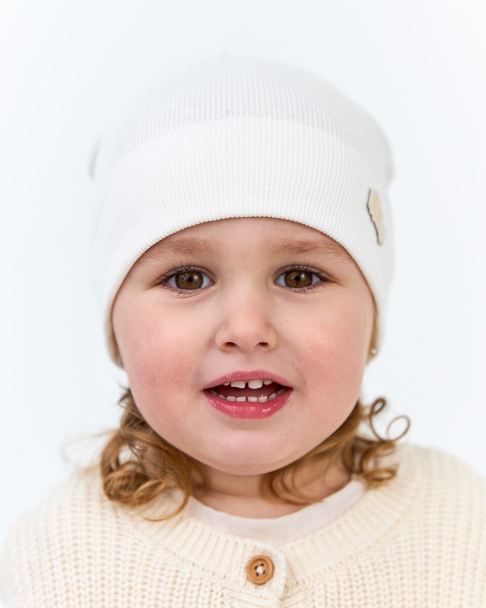 Шапка одношарова для дівчаток