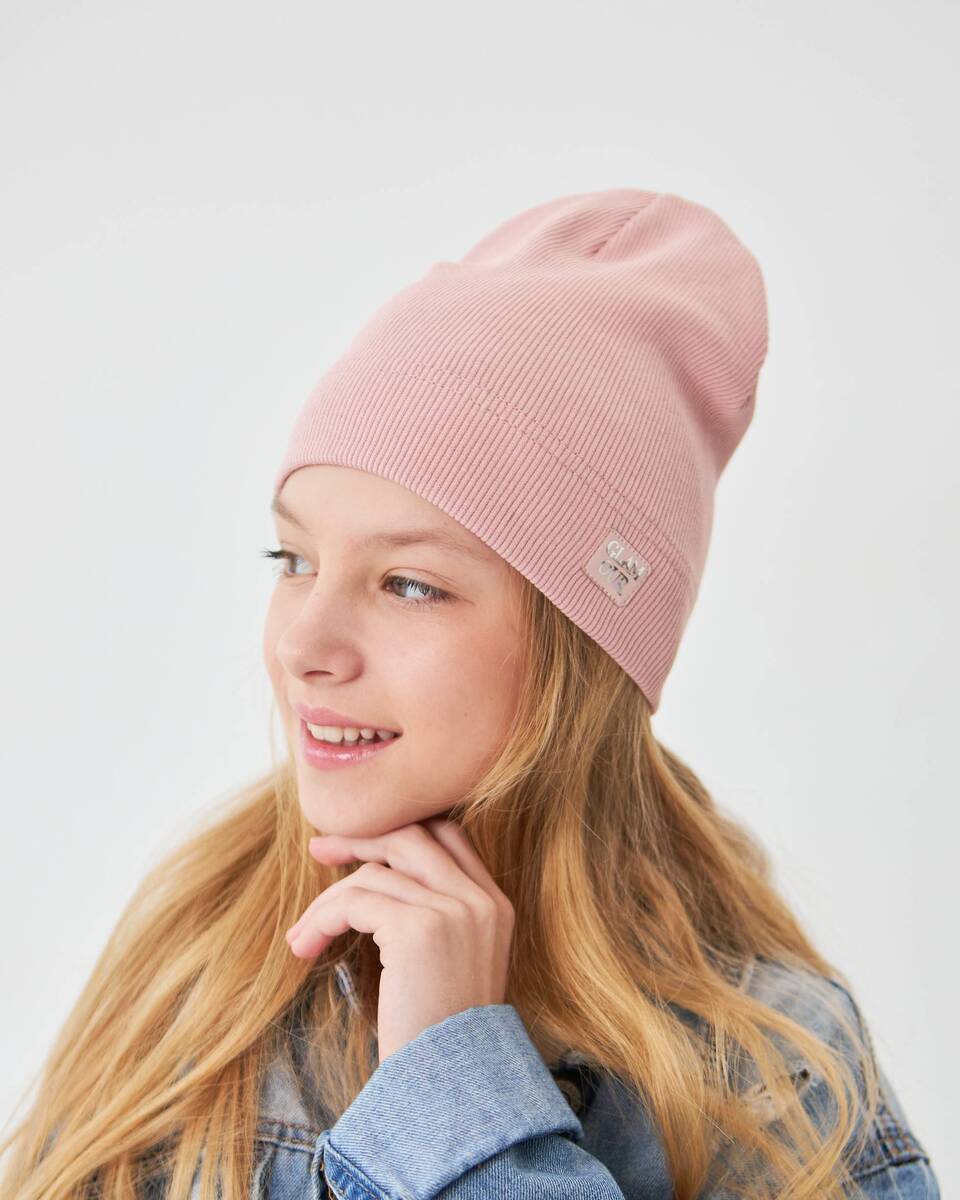 Шапка одношарова для дівчаток