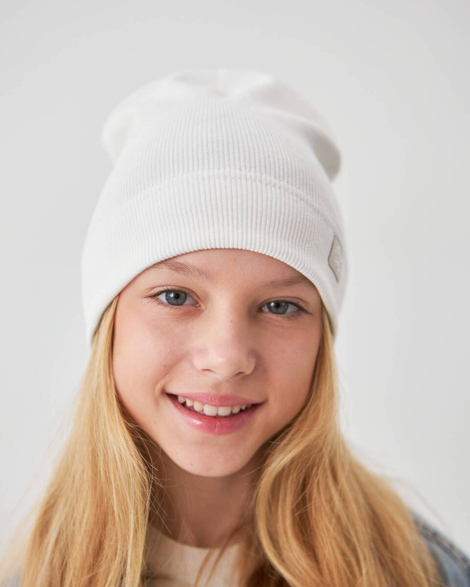 Шапка одношарова для дівчаток