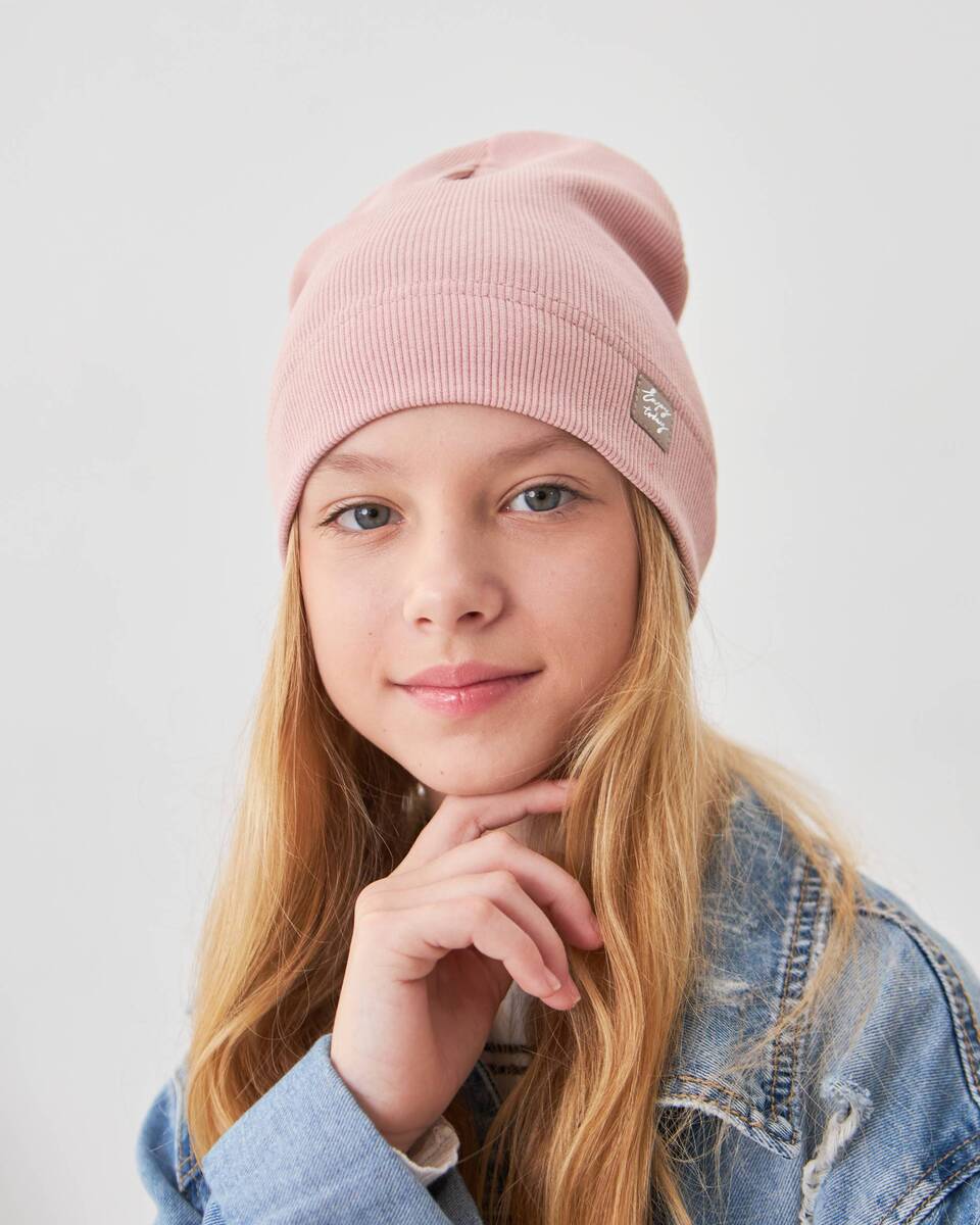 Шапка одношарова для дівчаток
