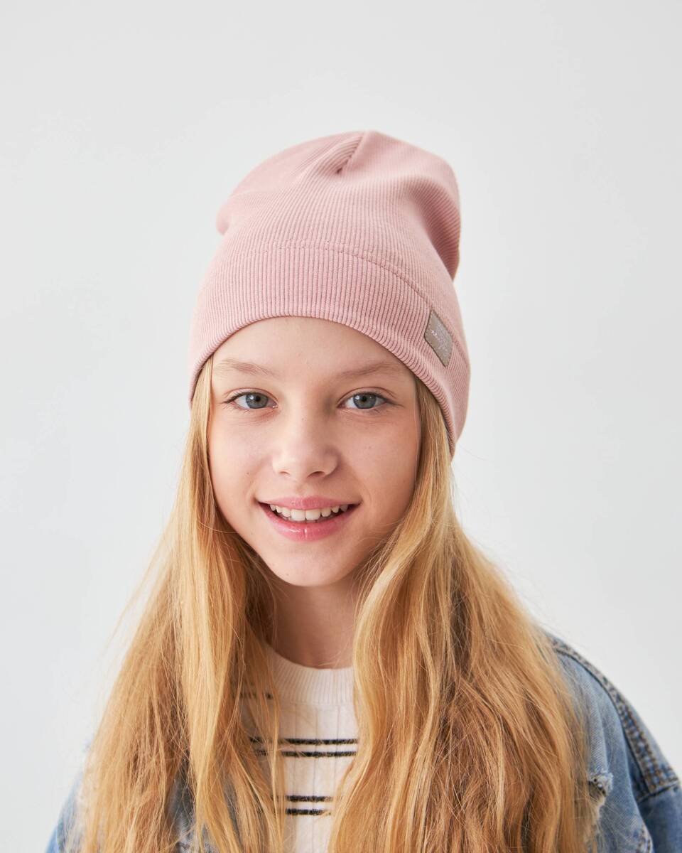 Шапка одношарова для дівчаток