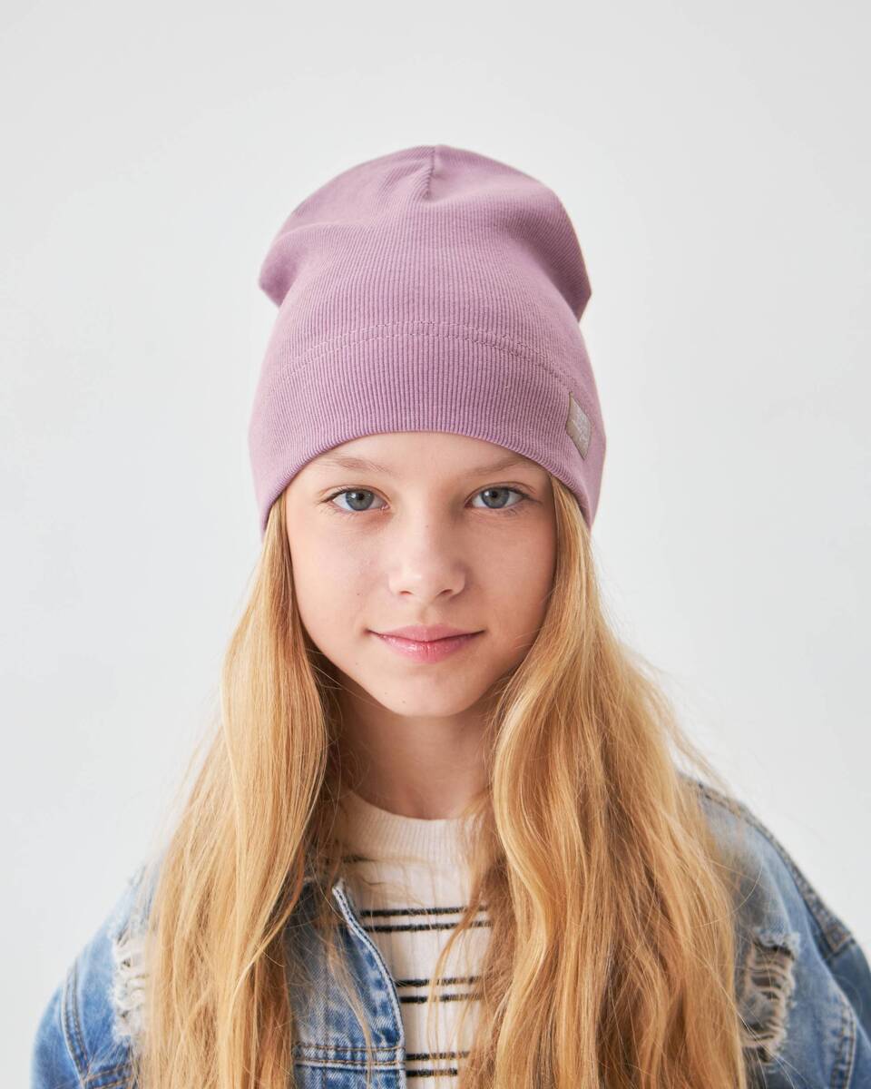 Шапка одношарова для дівчаток