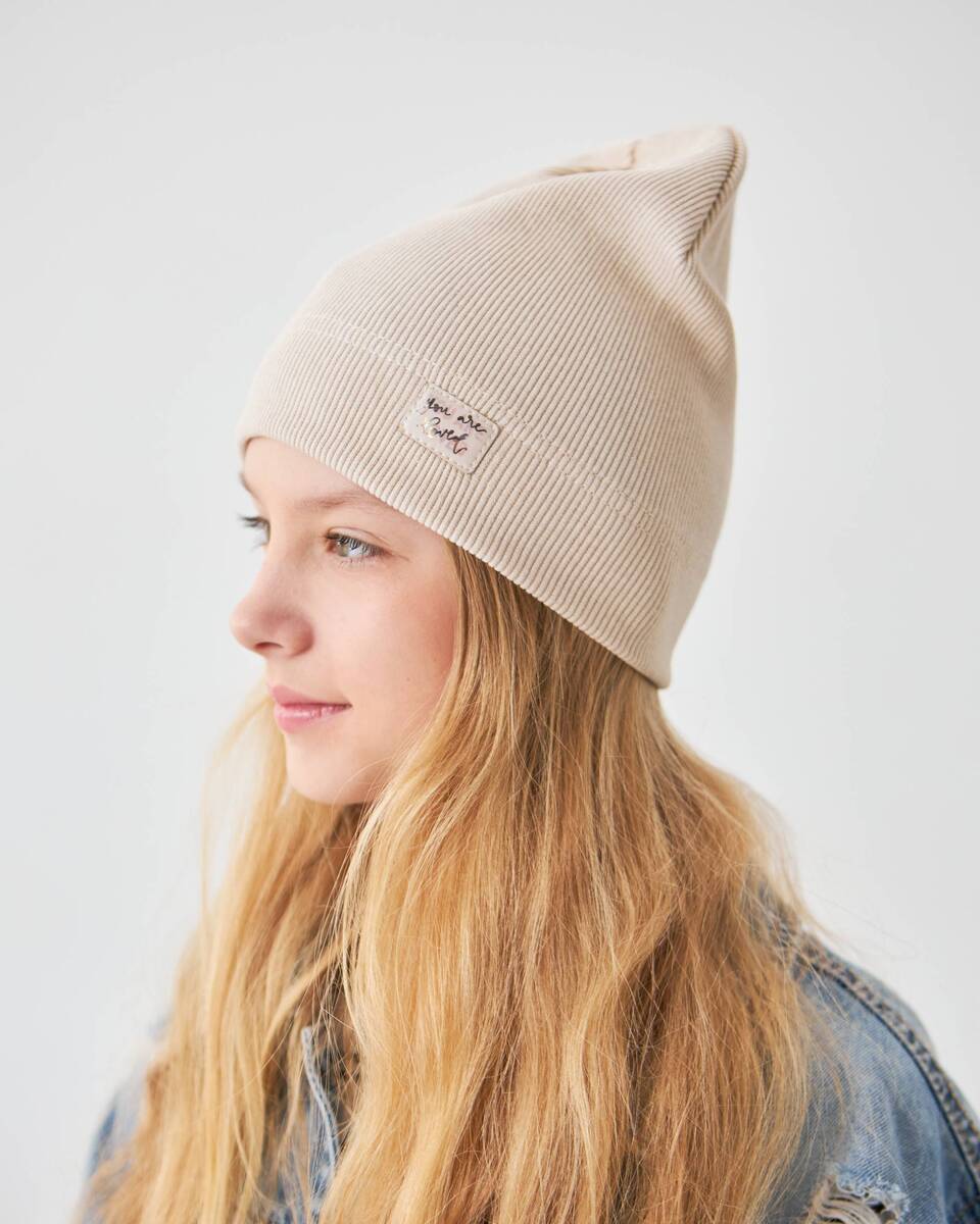 Шапка одношарова для дівчаток