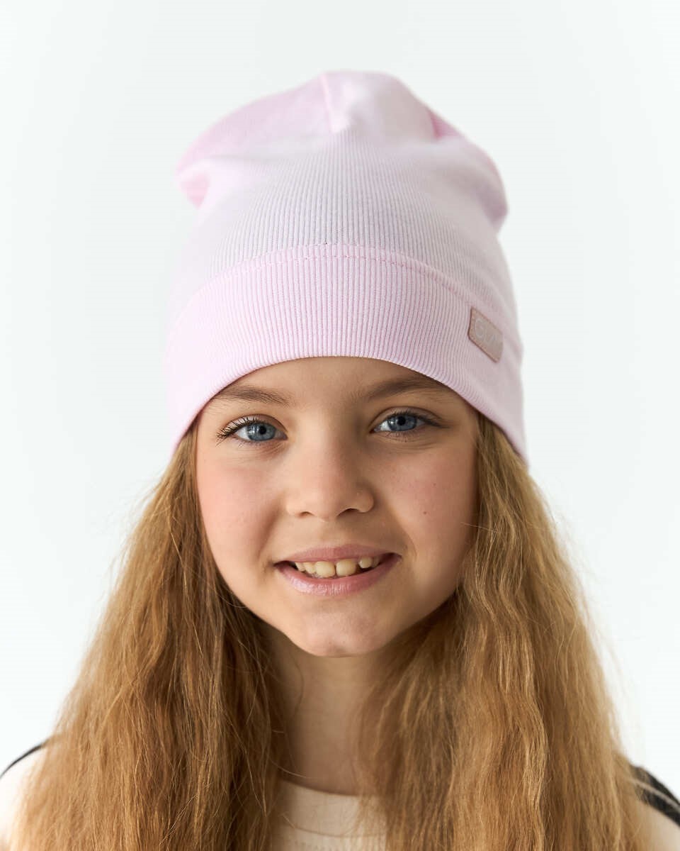Шапка одношарова для дівчаток