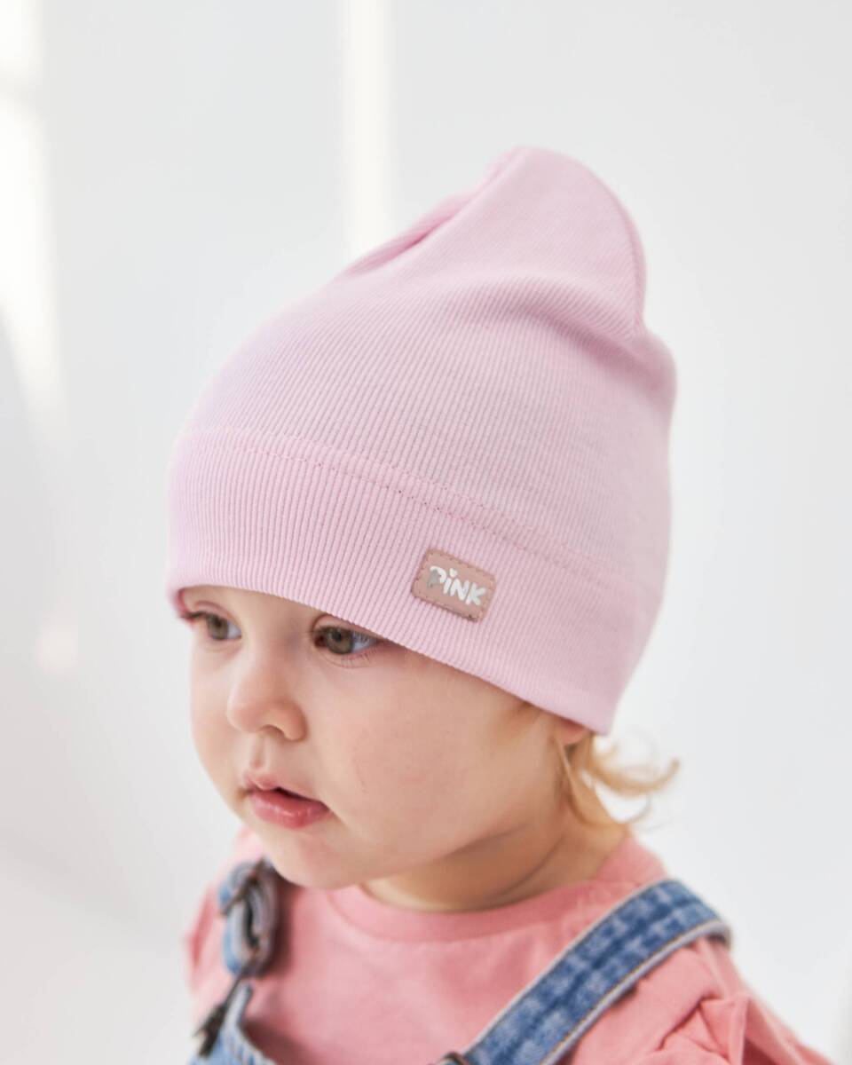 Шапка одношарова для дівчаток арт. 3452-3