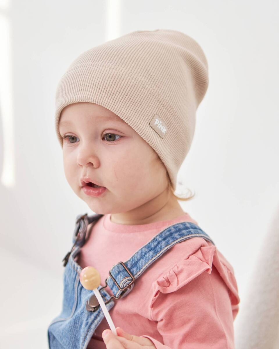 Шапка одношарова для дівчаток арт. 3452-5