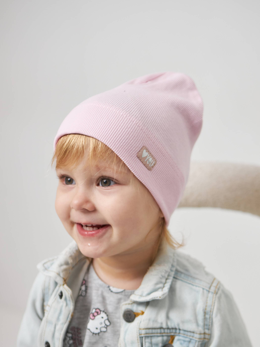 Шапка одношарова для дівчаток арт. 3469-3