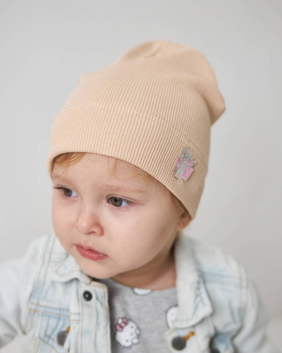 Шапка одношарова для дівчаток арт. 3471-2