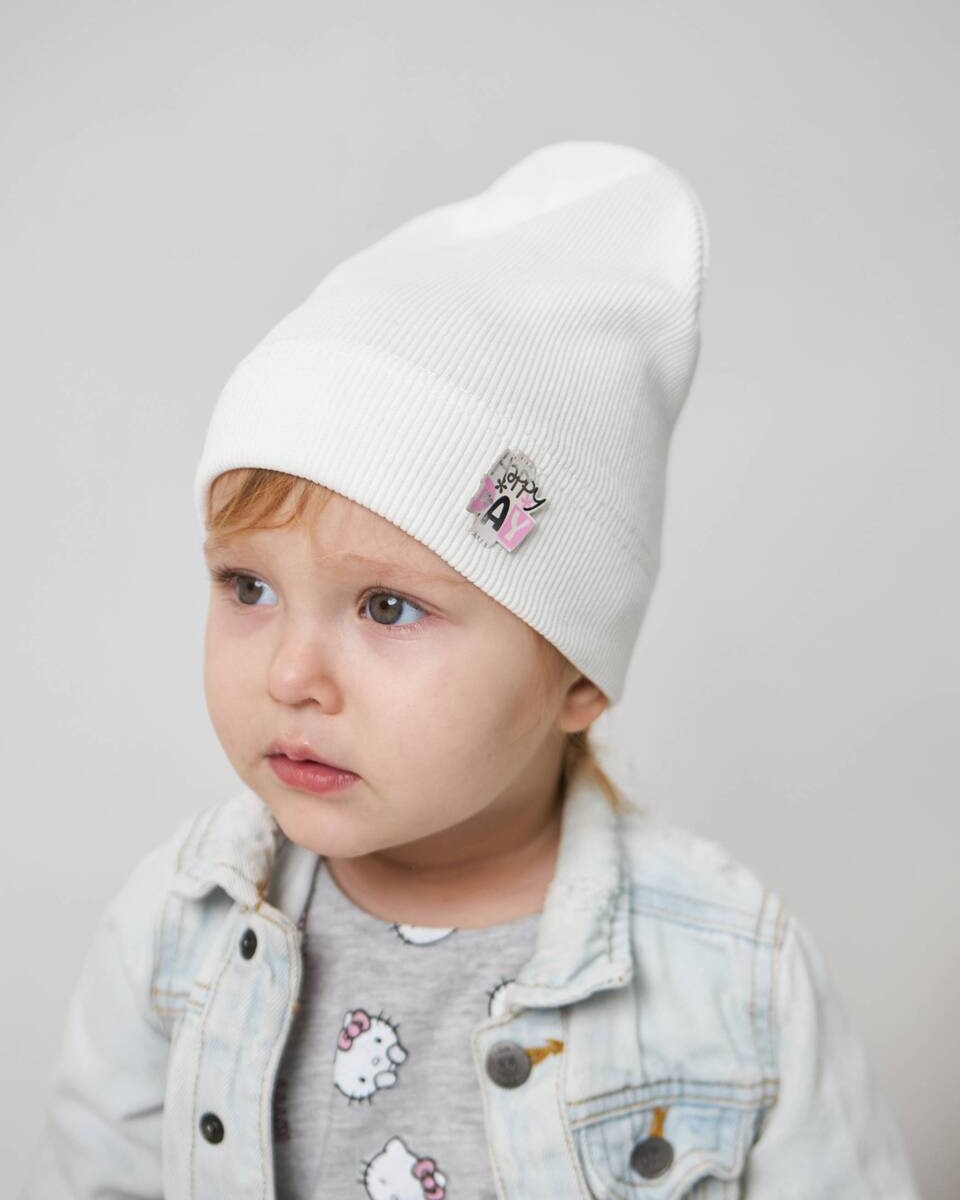 Шапка одношарова для дівчаток арт. 3471-3