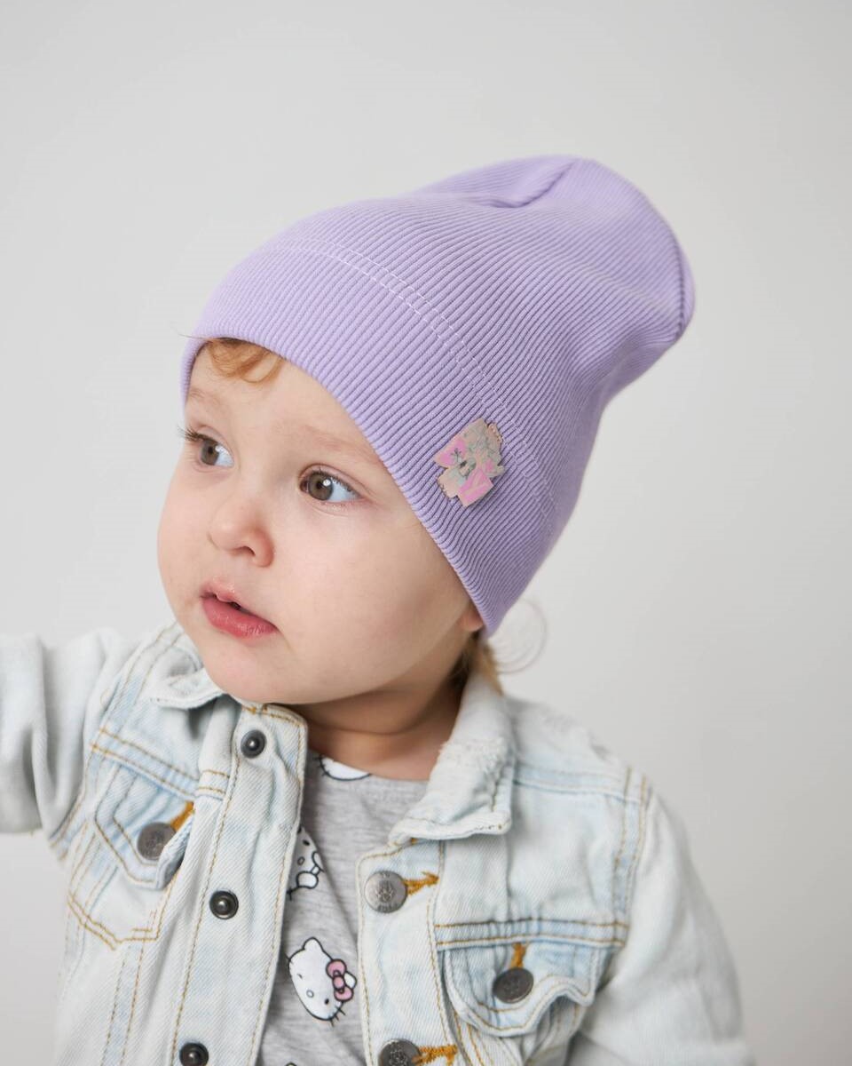 Шапка одношарова для дівчаток арт. 3471-5