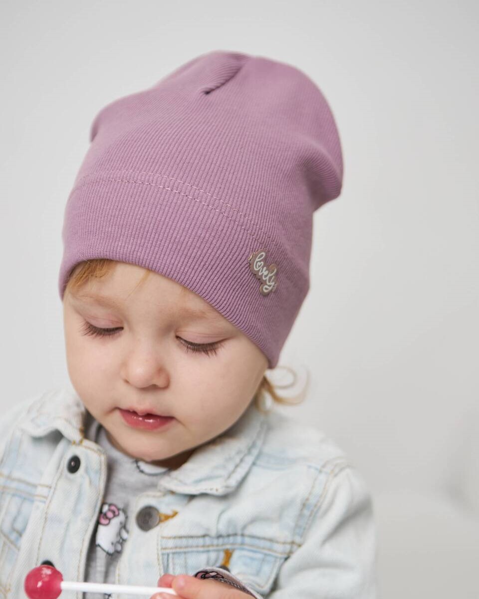 Шапка одношарова для дівчаток арт. 3472-3