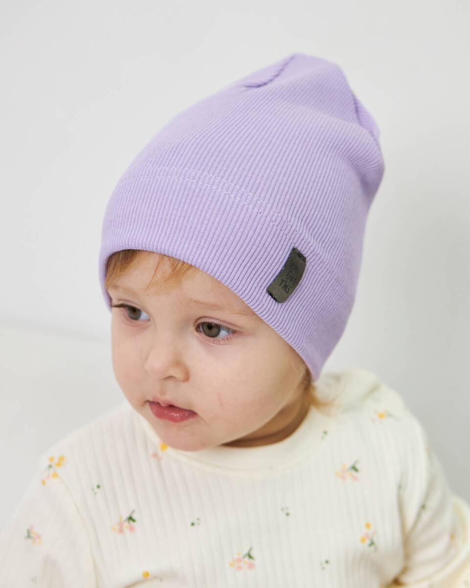 Шапка одношарова для дівчаток арт. 3474-1