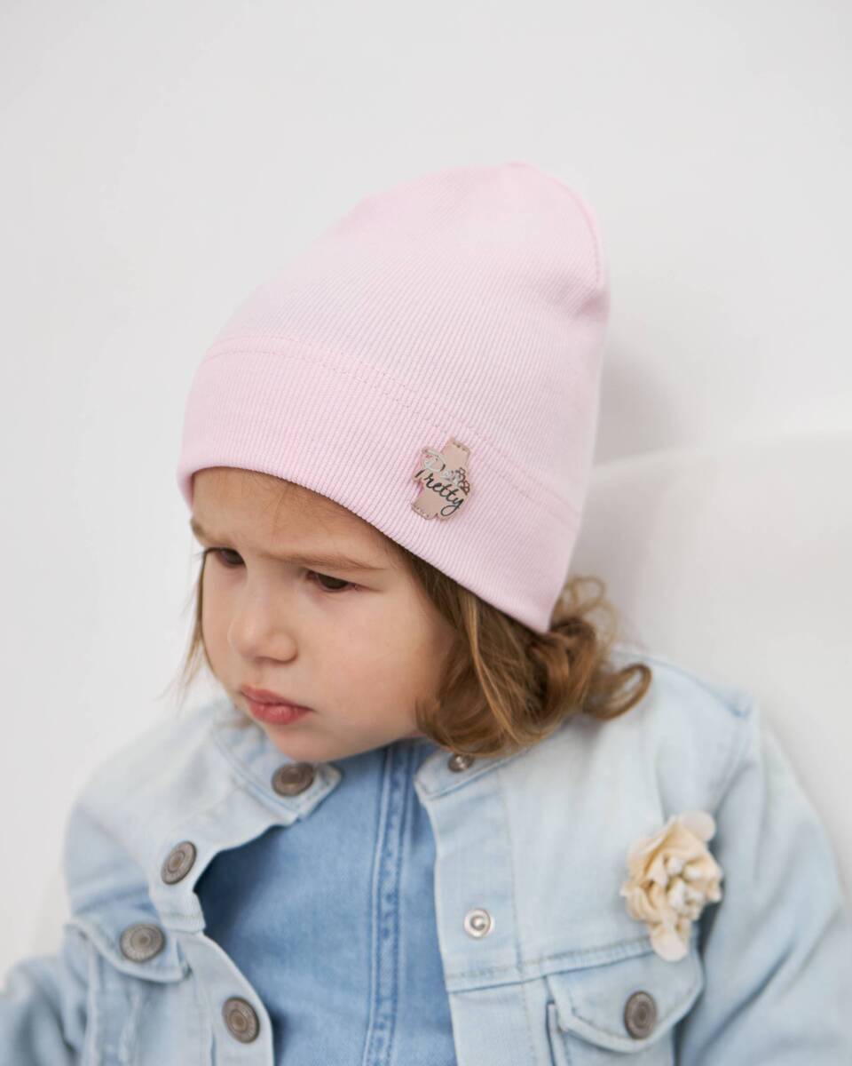 Шапка одношарова для дівчаток арт. 3475-3