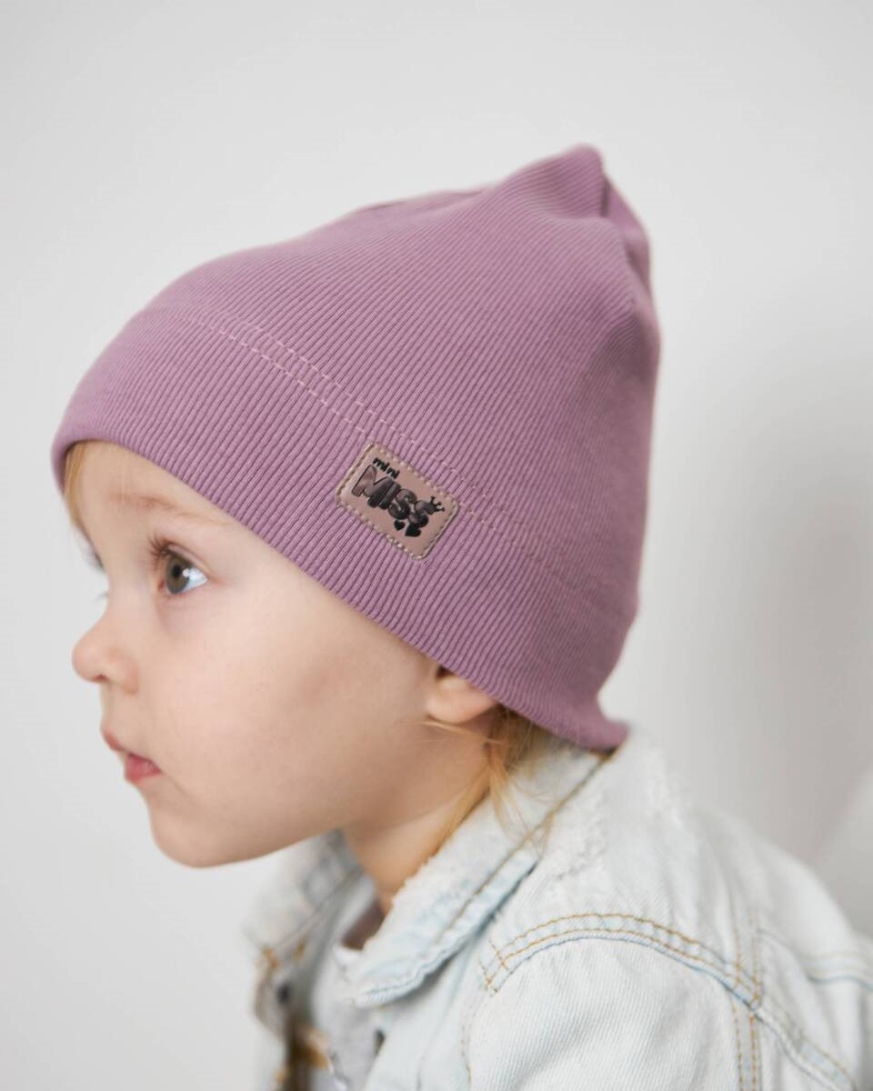 Шапка одношарова для дівчаток арт. 3478-2