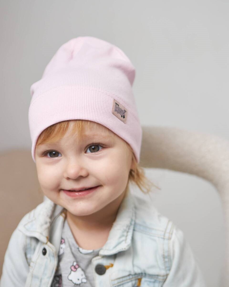 Шапка одношарова для дівчаток арт. 3478-5