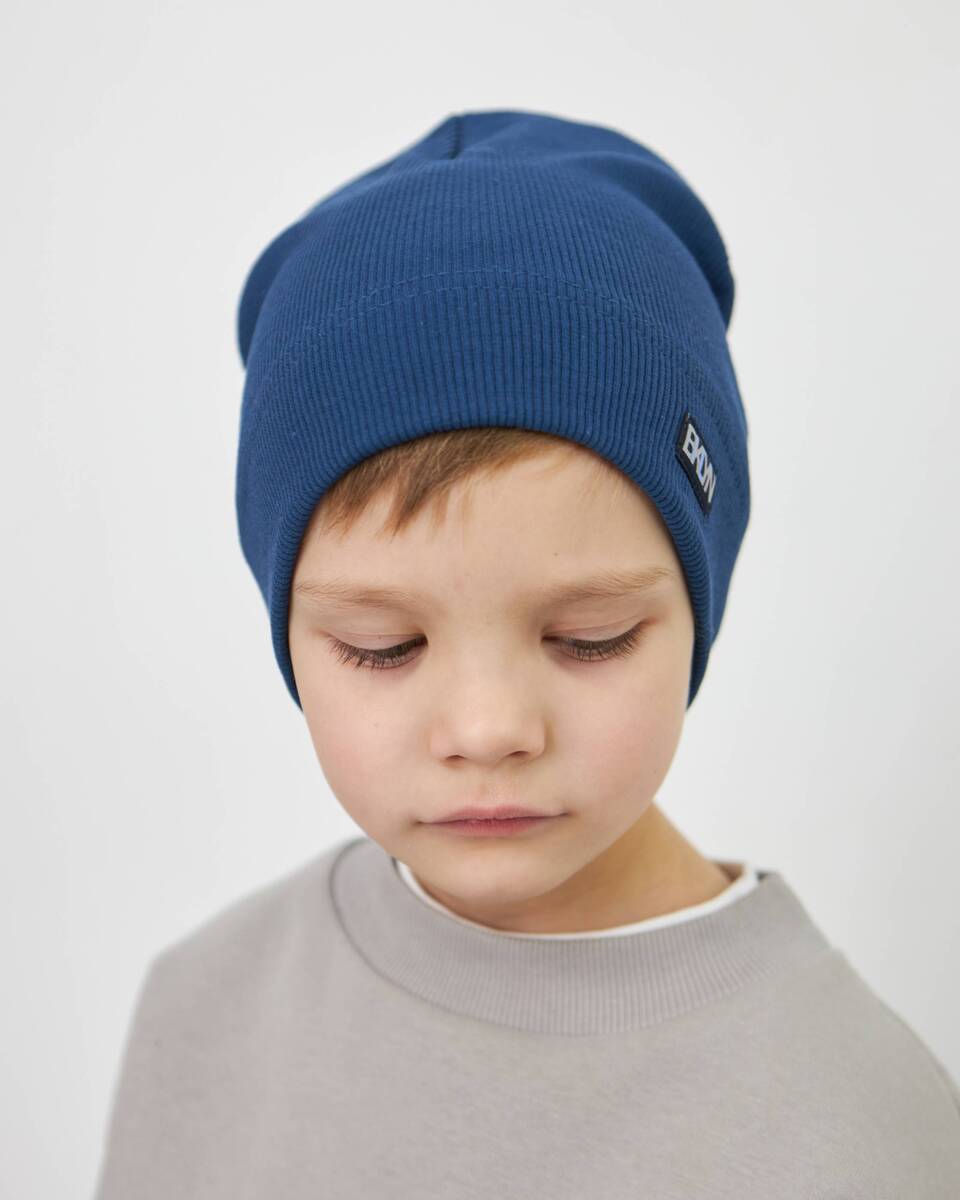 Шапка одношарова для хлопчиків арт. 3458-2
