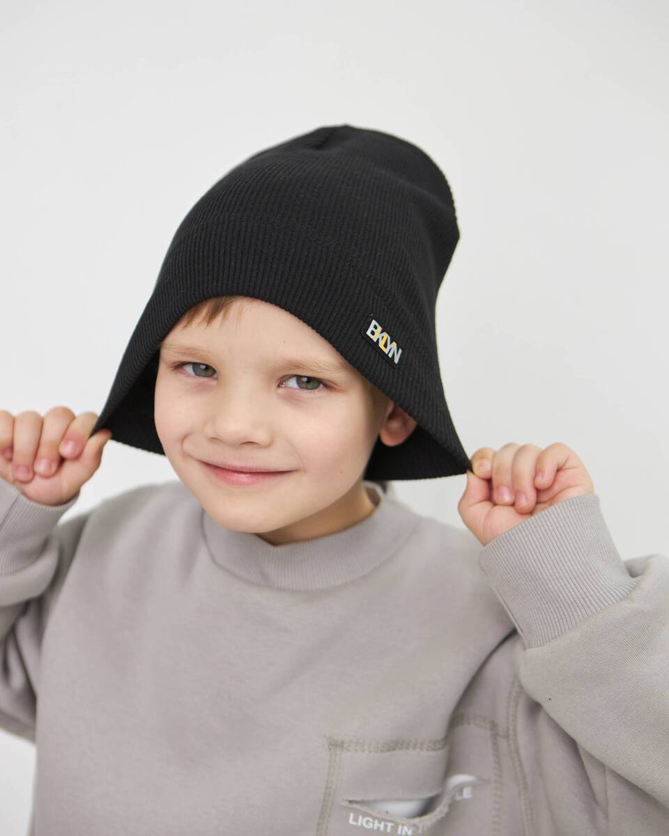 Шапка одношарова для хлопчиків арт. 3458-3