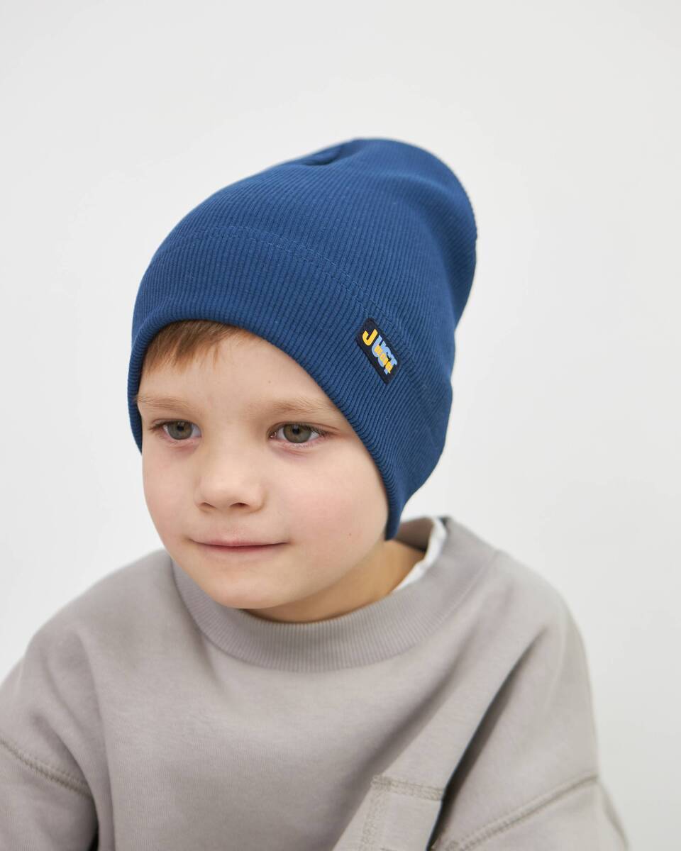 Шапка одношарова для хлопчиків арт. 3460-2