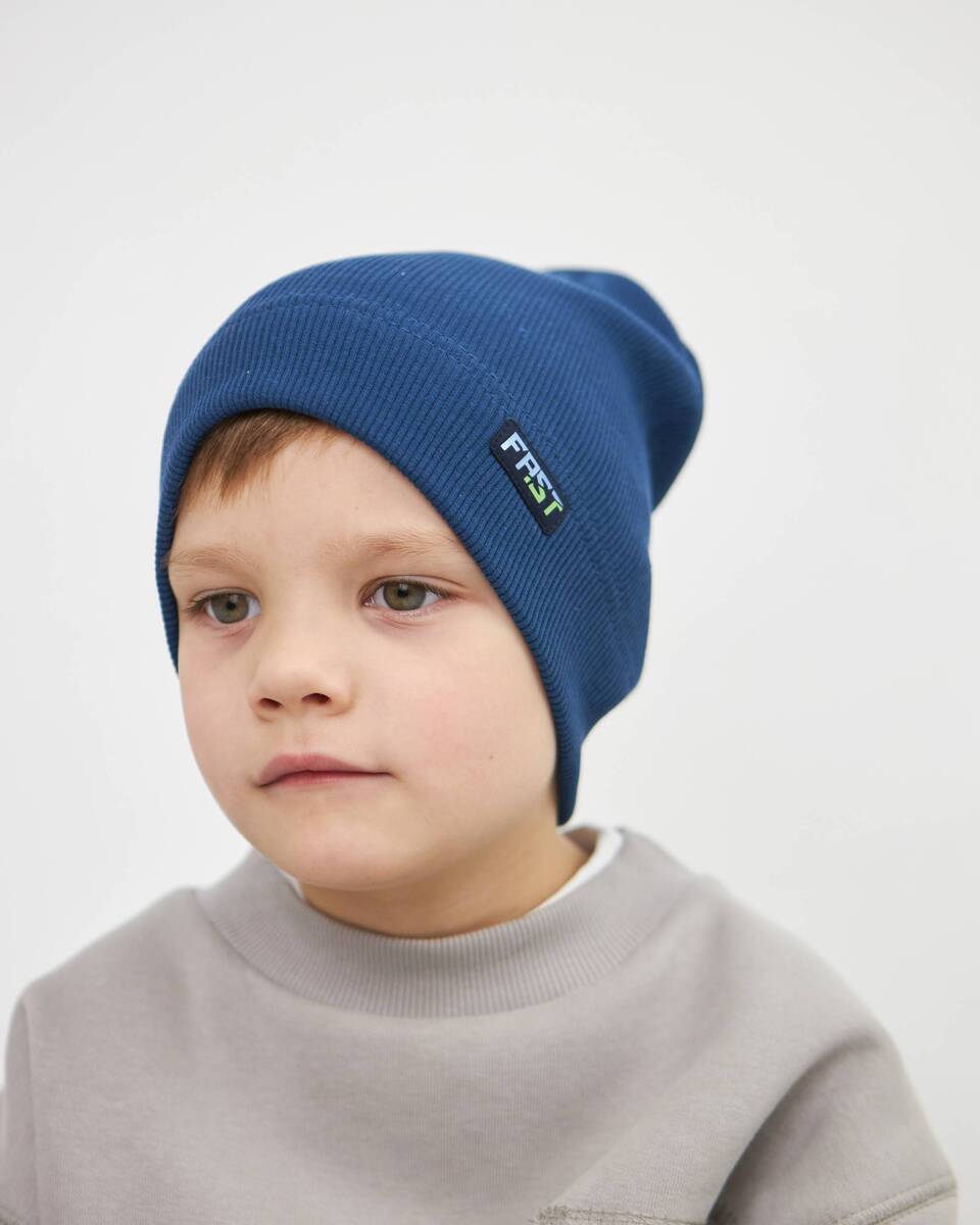 Шапка одношарова для хлопчиків арт. 3461-4