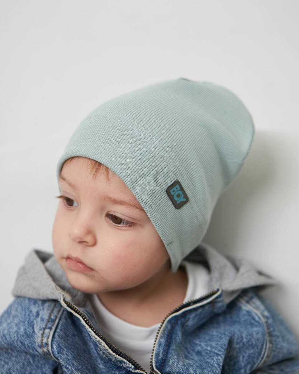 Шапка одношарова для хлопчиків арт. 3462-2