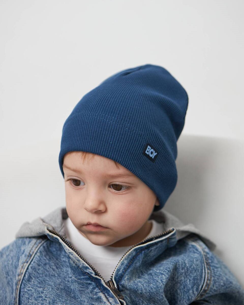 Шапка одношарова для хлопчиків арт. 3462-4