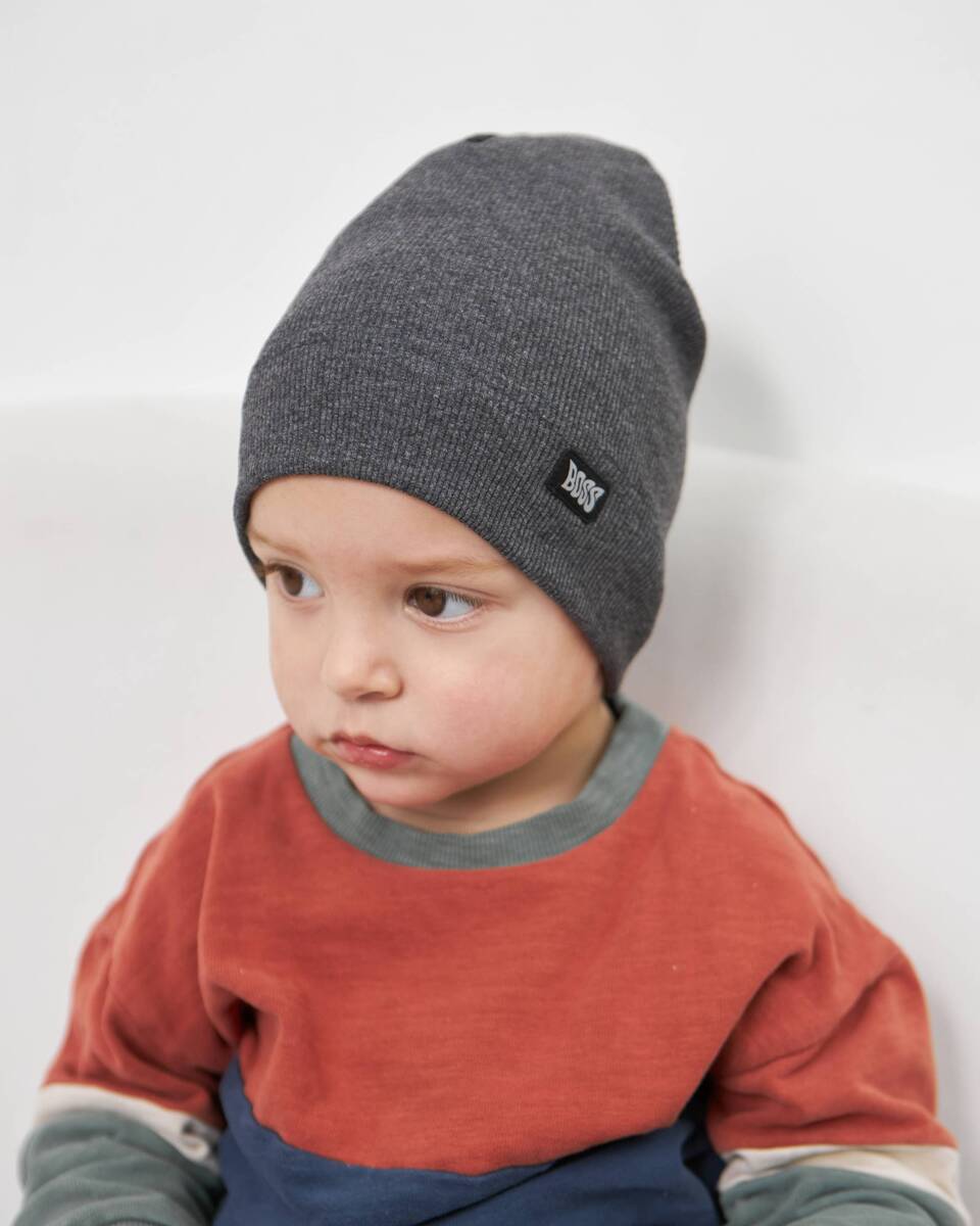 Шапка одношарова для хлопчиків арт. 3467-2