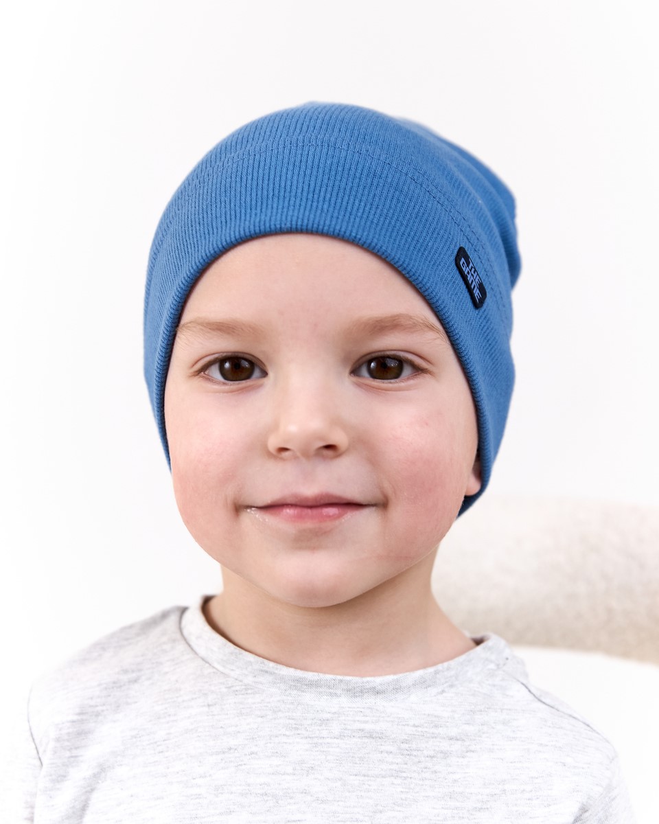 Шапка одношарова для хлопчиків арт. 3681-2