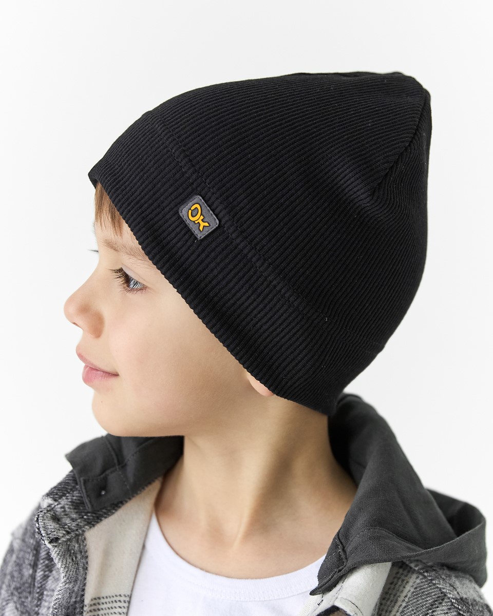 Шапка одношарова для хлопчиків арт. 3682-2