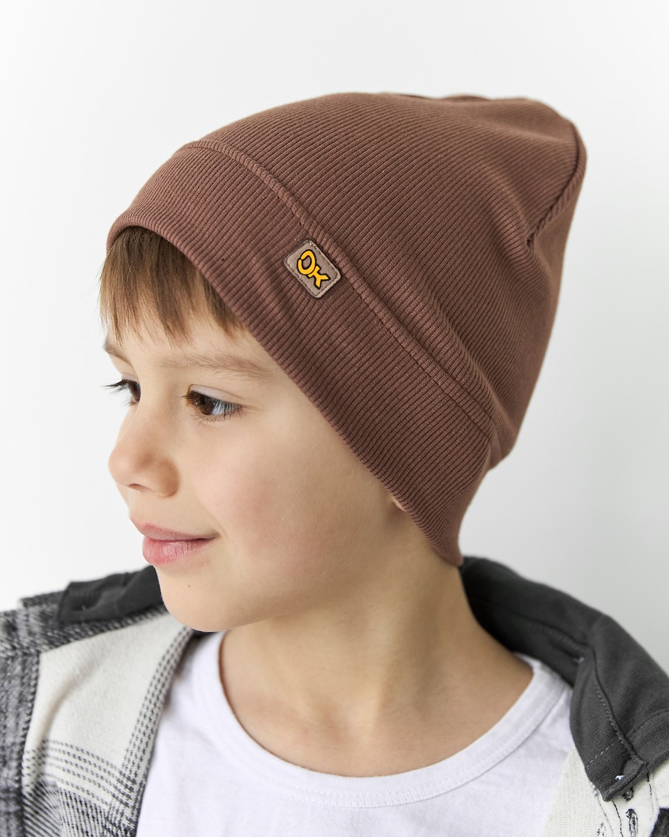 Шапка одношарова для хлопчиків арт. 3682-3