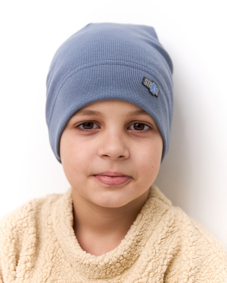 Шапка одношарова для хлопчиків арт. 3685-2