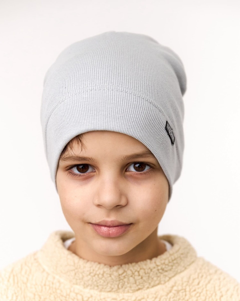 Шапка одношарова для хлопчиків арт. 3687-2