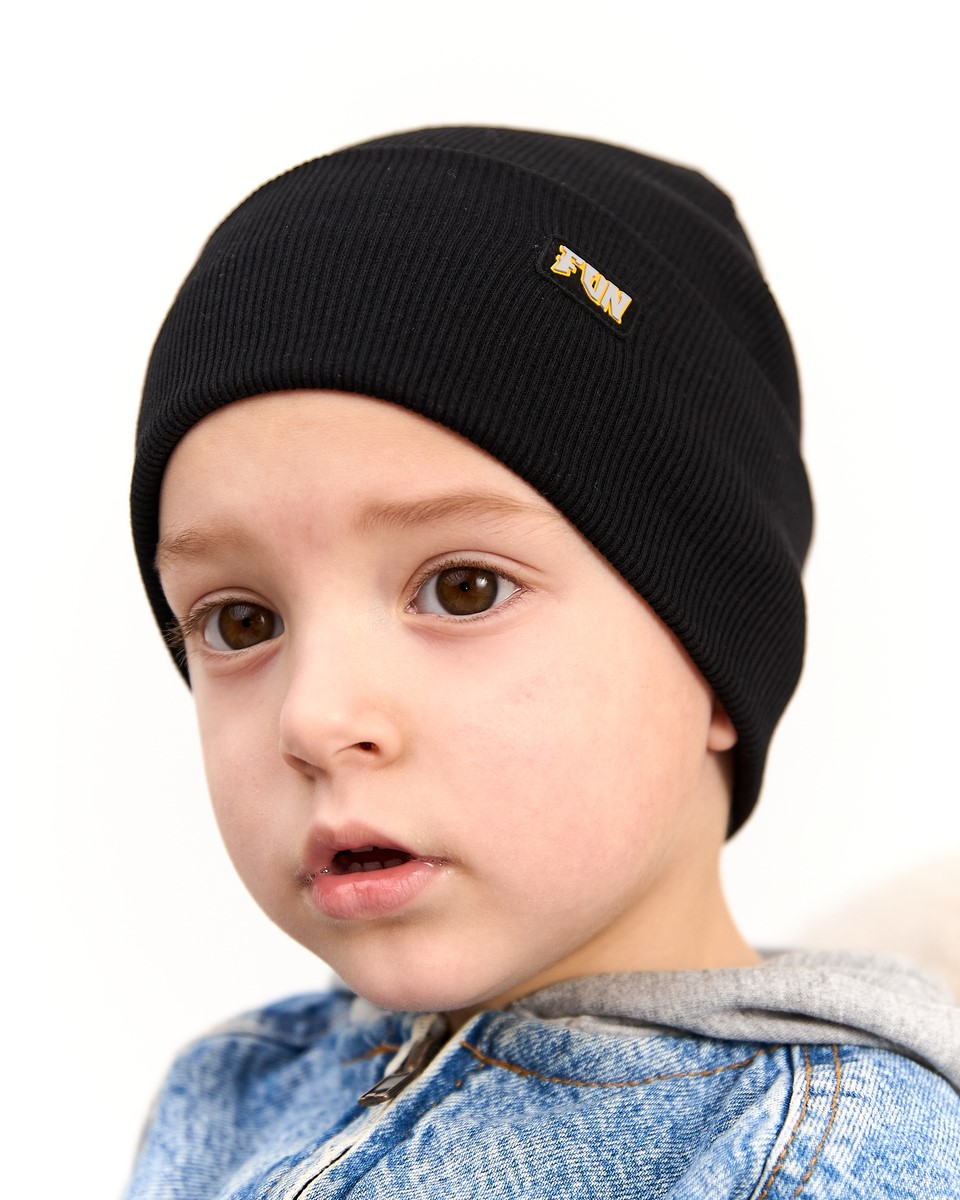 Шапка одношарова для хлопчиків арт. 3688-3