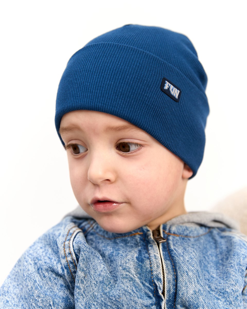 Шапка одношарова для хлопчиків арт. 3688-4