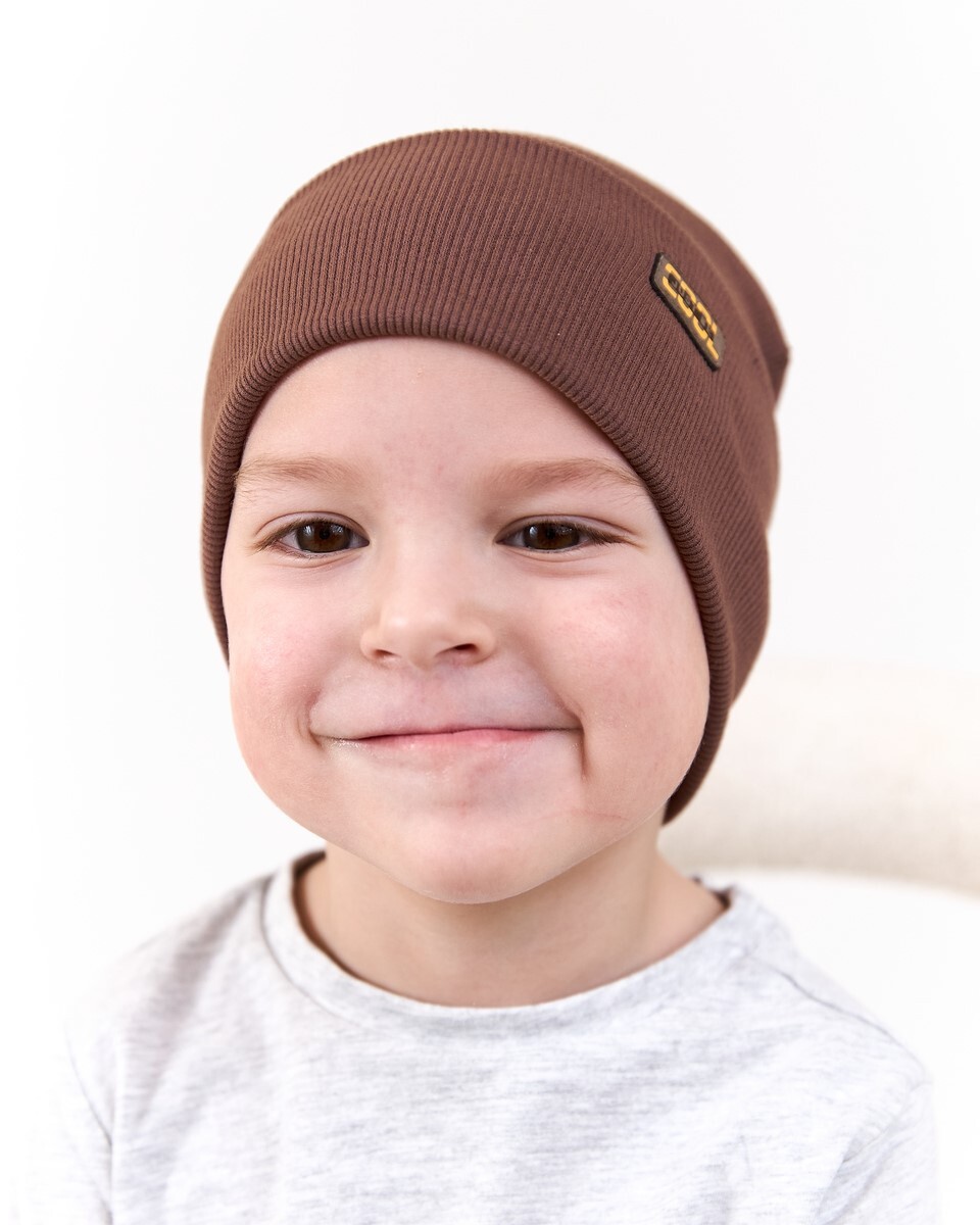 Шапка одношарова для хлопчиків арт. 3689-3