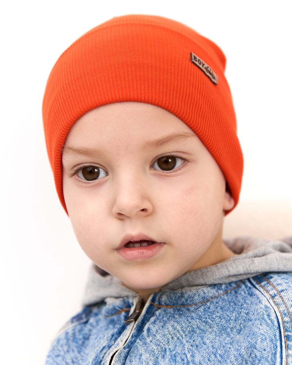 Шапка одношарова для хлопчиків арт. 3690-2